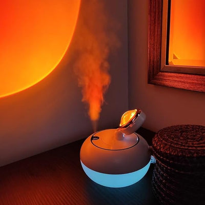 Aromatherapy 360° Rotatable Sunset Projector Lamp Humidifier