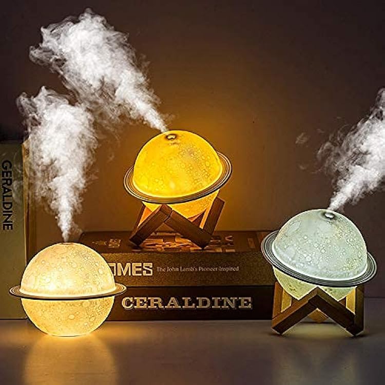 Celestial Glow Moon-Shaped Humidifier & Aroma Diffuser 2 in 1 (Lamp and Diffuser)