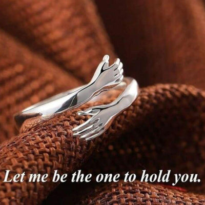 Silver Plated Hug Ring