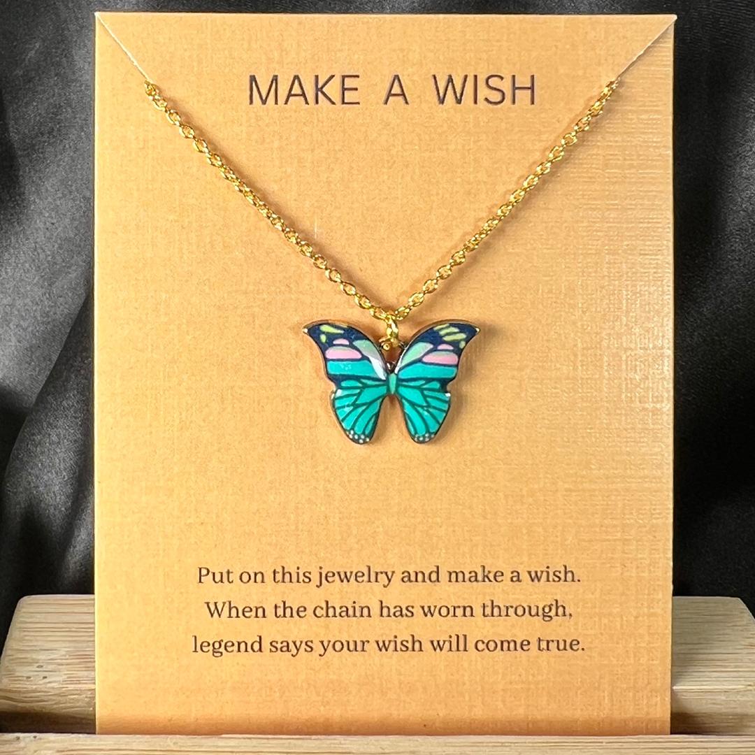 Butterfly Golden Wings Gold Plated Stylish Necklace