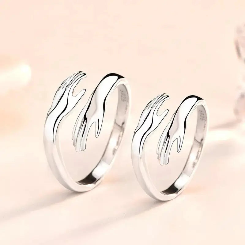 Silver Plated Hug Ring