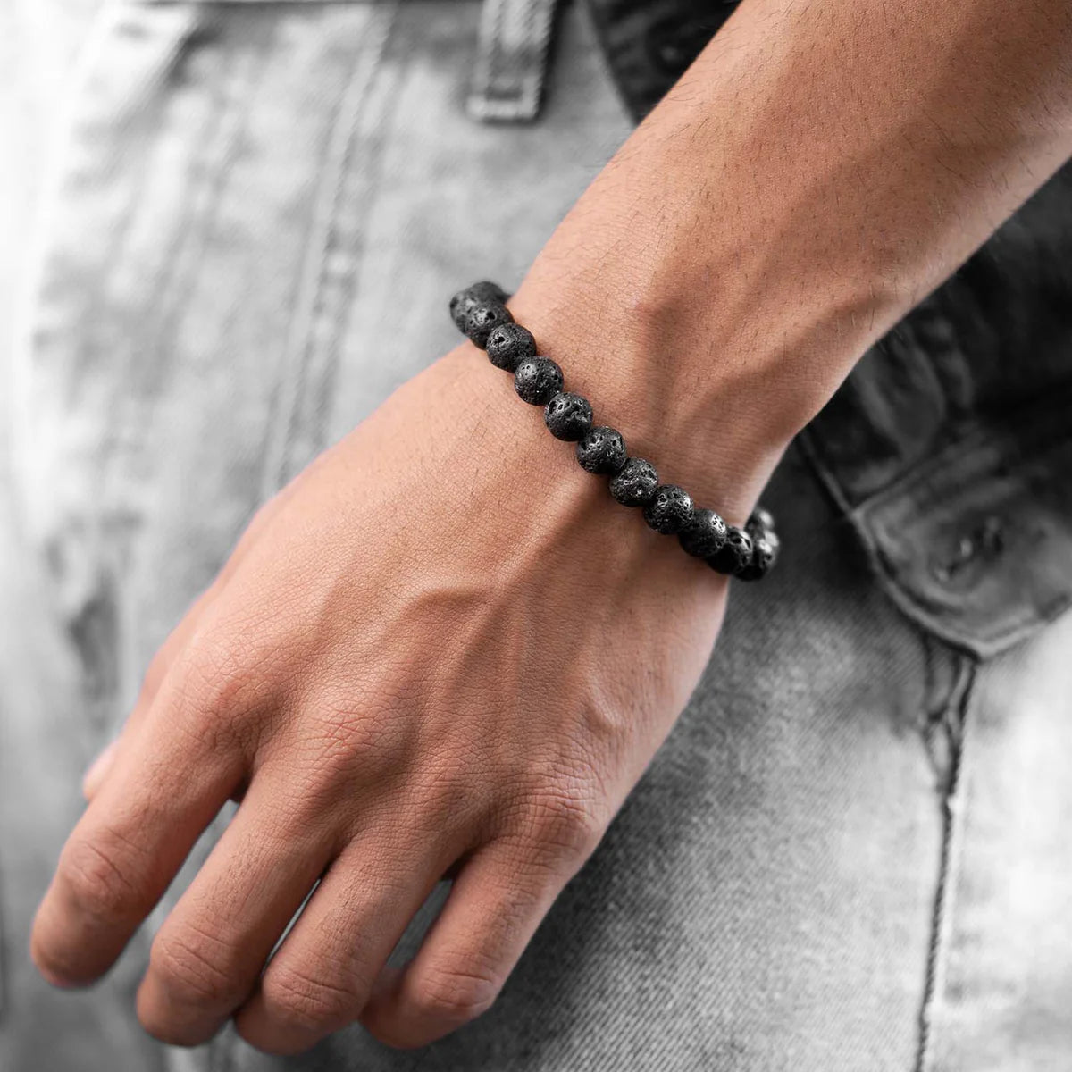 Volcanic Essence Lava Stone Bracelet for Men & Women