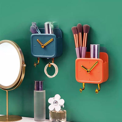 Clock Shaped Wall Mounted Storage Box