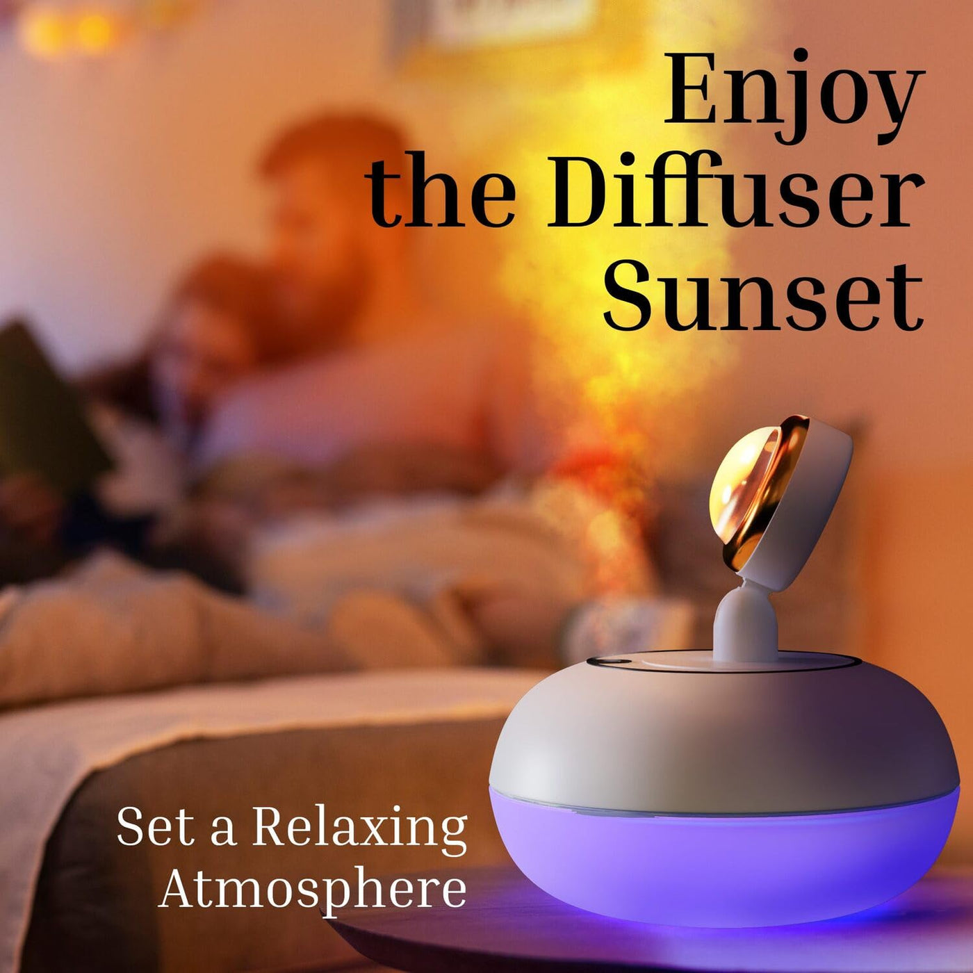 Aromatherapy 360° Rotatable Sunset Projector Lamp Humidifier