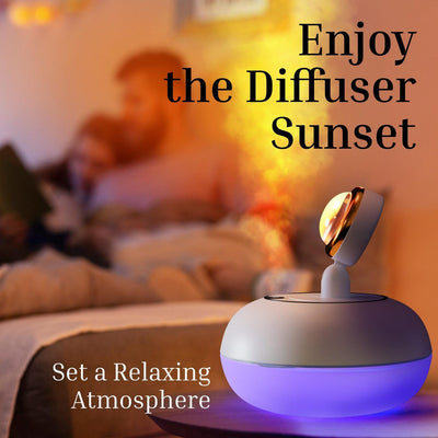 Aromatherapy 360° Rotatable Sunset Projector Lamp Humidifier