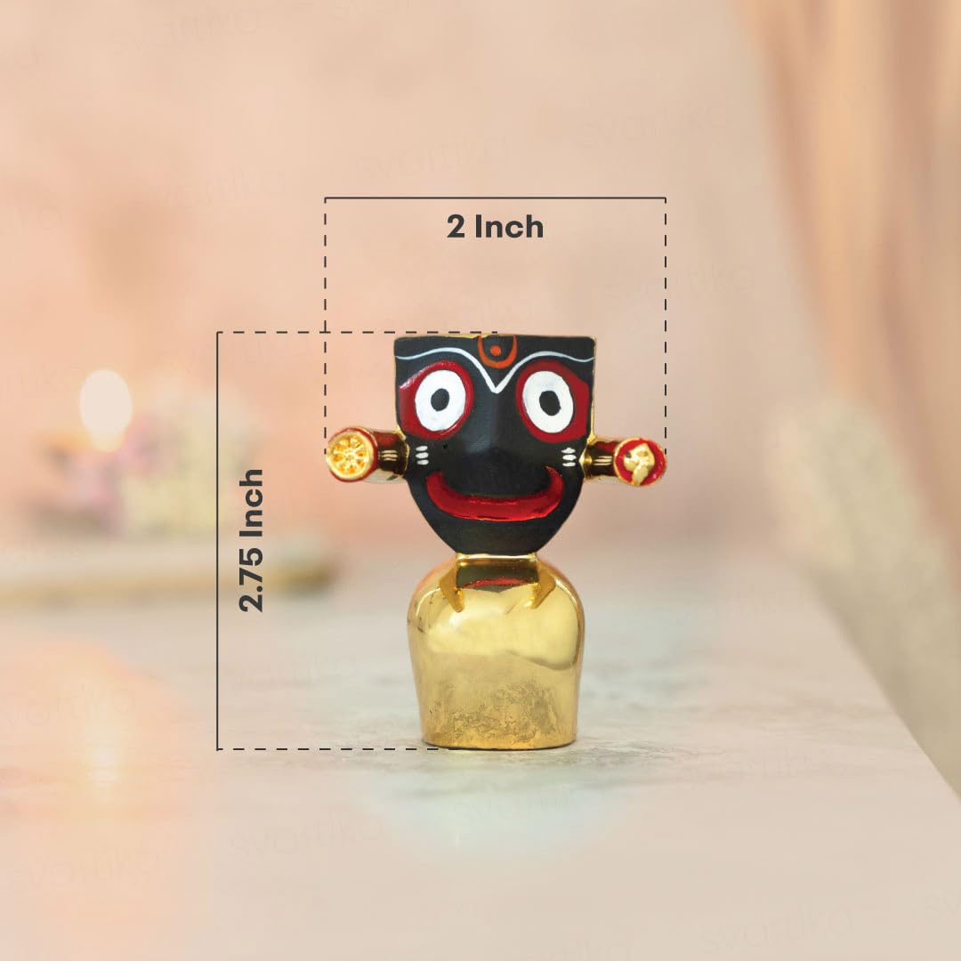 Jagannath Murti | 24K Gold Plated | Jagannath Idol for Home