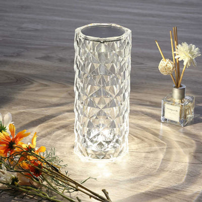 Radiant Rose Crystal Lamp