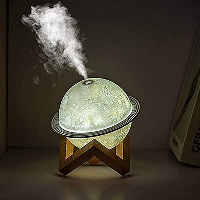 Celestial Glow Moon-Shaped Humidifier & Aroma Diffuser 2 in 1 (Lamp and Diffuser)